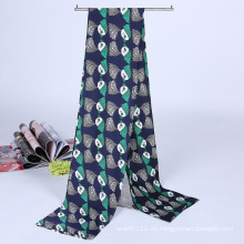 Lady Fashion Printed Satin Seide Magie Mutifunktionale Kragen Schal (YKY1091-1)